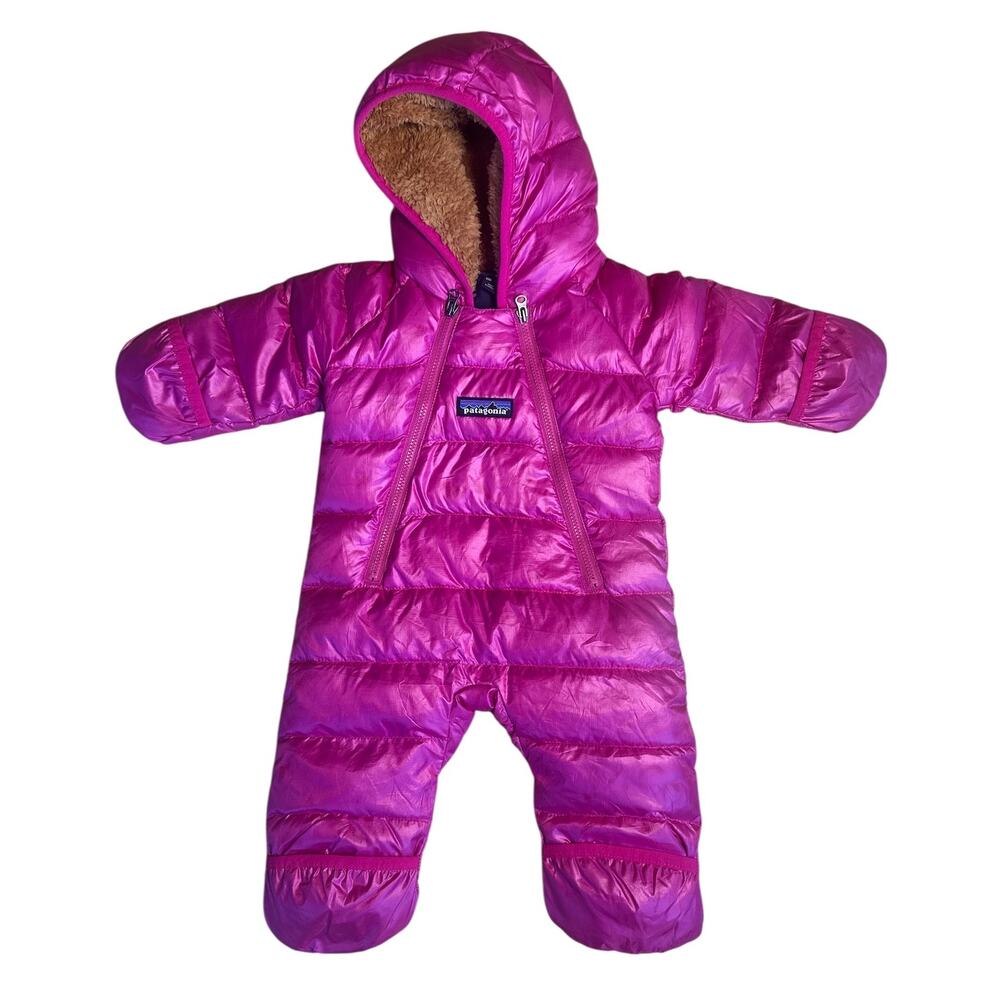 Patagonia | Hi-Loft Down Sweater Bunting Newborn Pink/Purple Excellent Condition